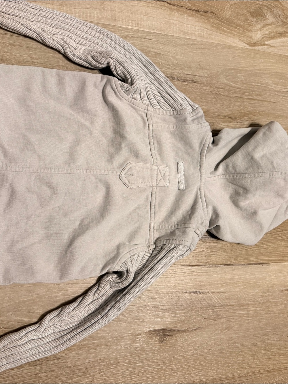 Baby Dior Light Gray Hooded Jacket for Kids - Picture 6 of 6
